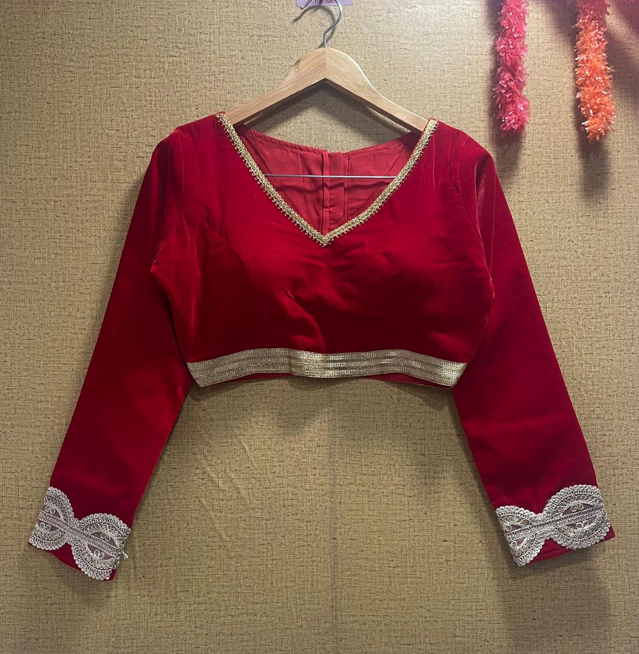 Designer Velvet Blouse Anant Tex Exports Private Limited