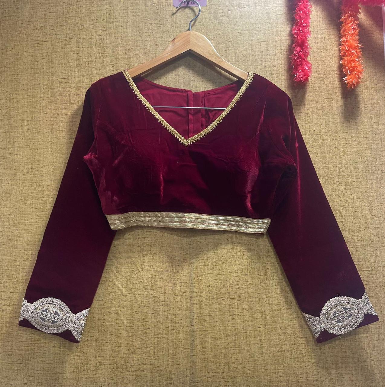 Designer Velvet Blouse Anant Tex Exports Private Limited