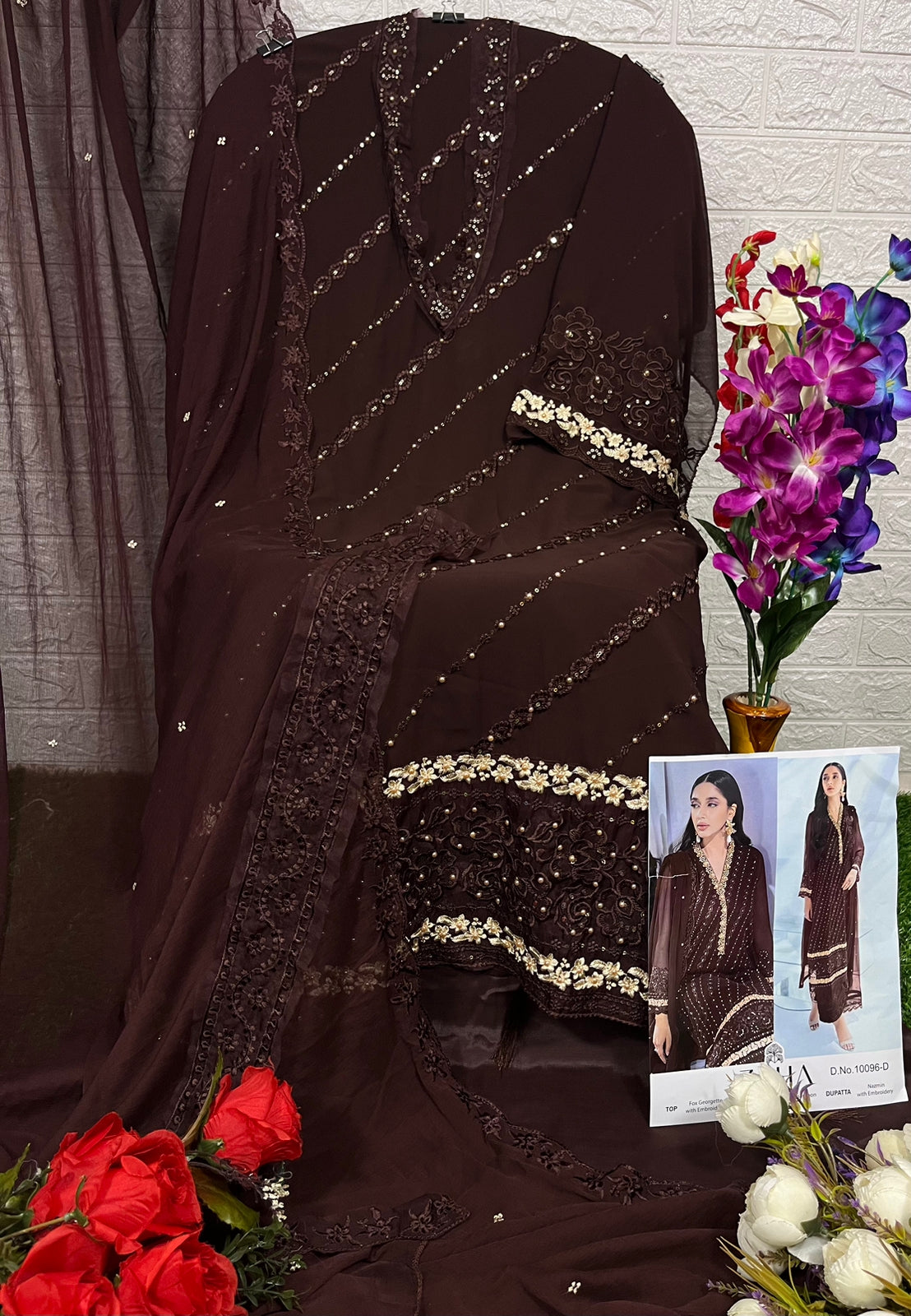 ZAHA D.NO-10096 DESIGNER SUIT Anant Tex Exports Private Limited