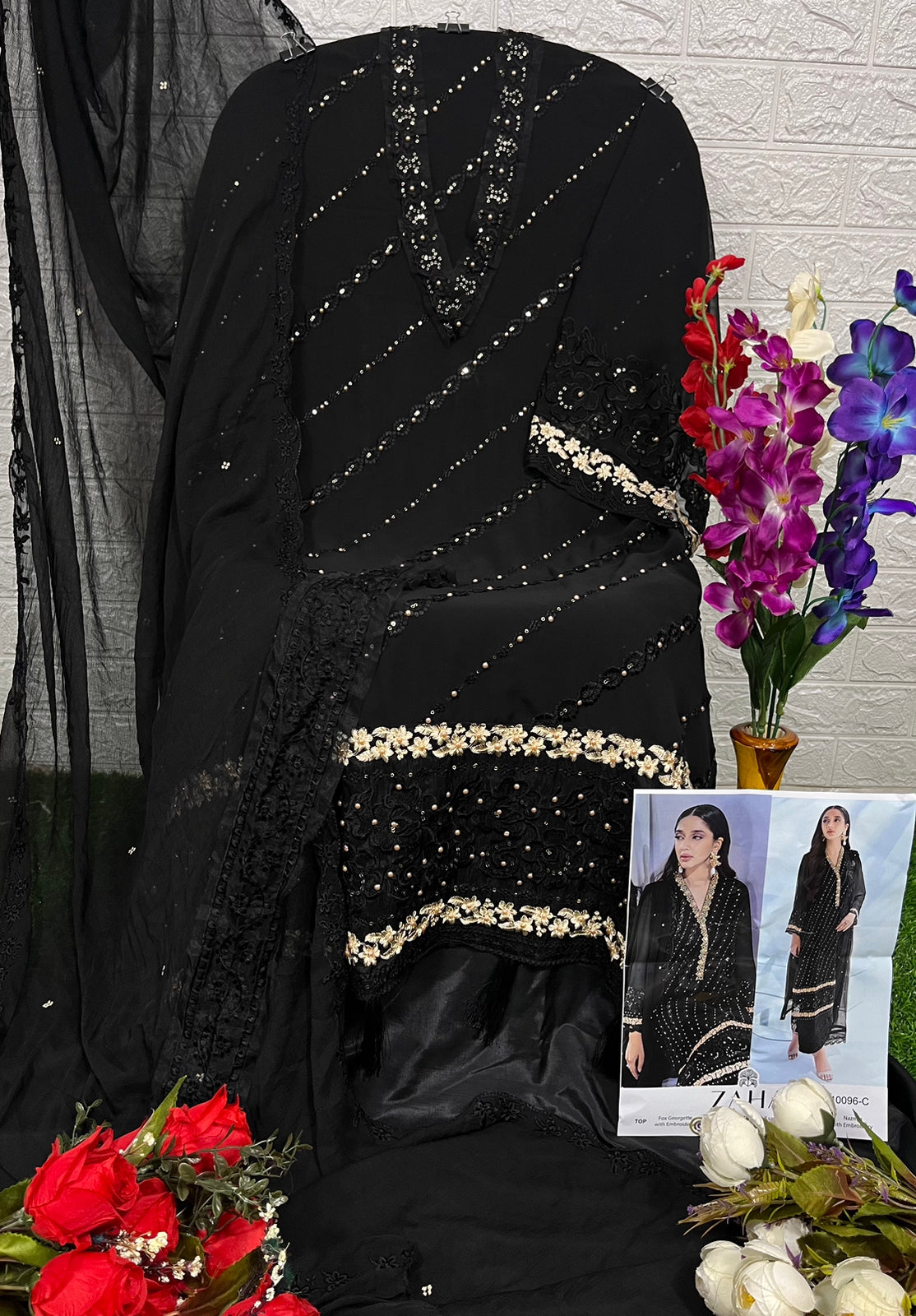 ZAHA D.NO-10096 DESIGNER SUIT Anant Tex Exports Private Limited