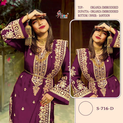 PARTY WEAR DESIGNER SUIT D.NO S-716 Anant Tex Exports Private Limited