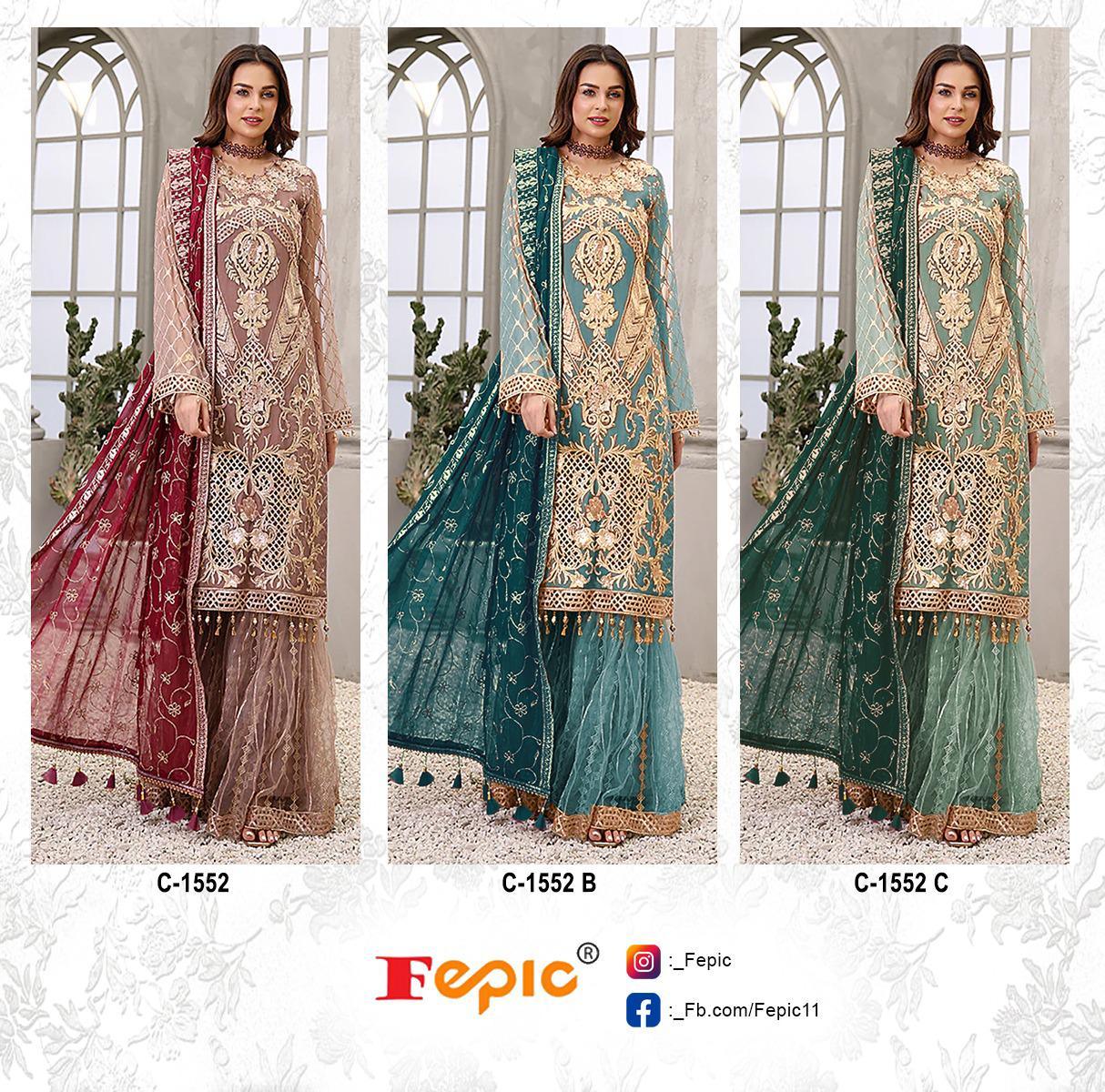 FEPIC ROSEMEEN D.NO C -1552 DESIGNER SUIT Anant Tex Exports Private Limited