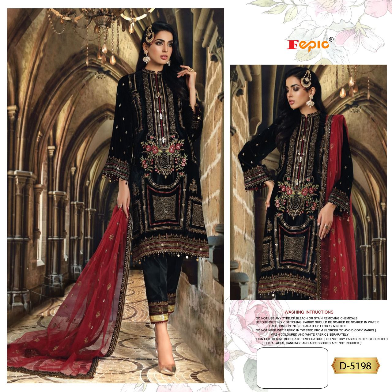 FEPIC ROSEMEEN D-5198 DESIGNER SUIT Anant Tex Exports Private Limited