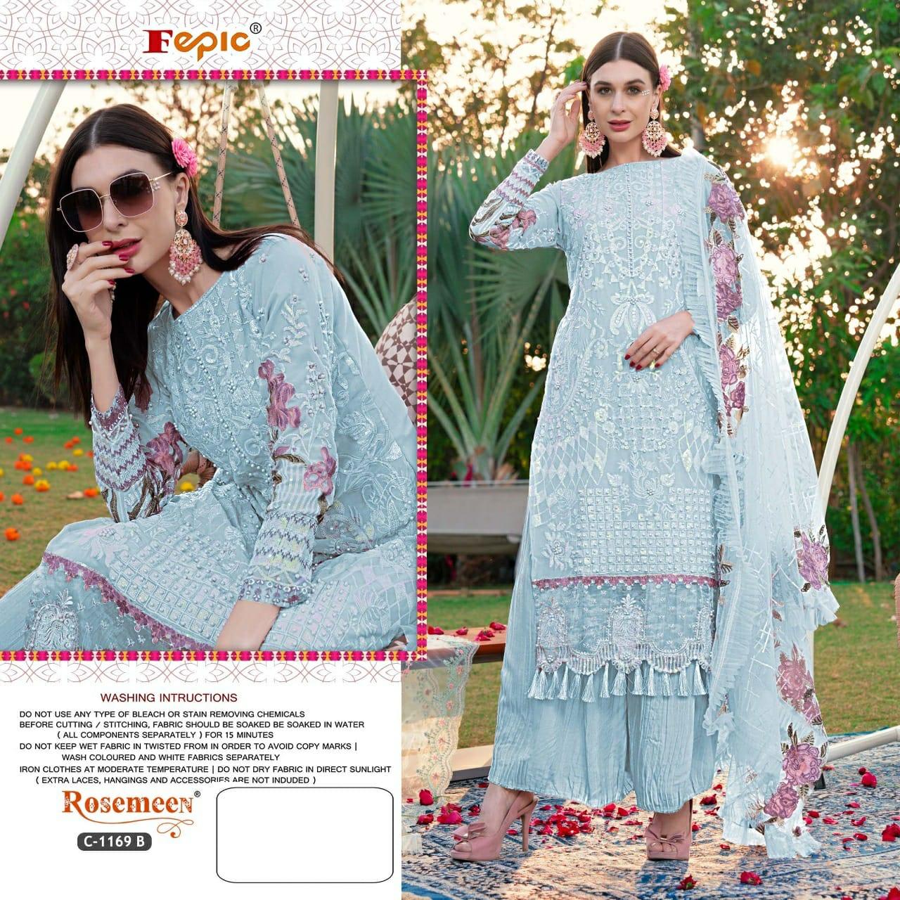 FEPIC ROSEMEEN D.NO C-1169 DESIGNER SUIT Anant Tex Exports Private Limited