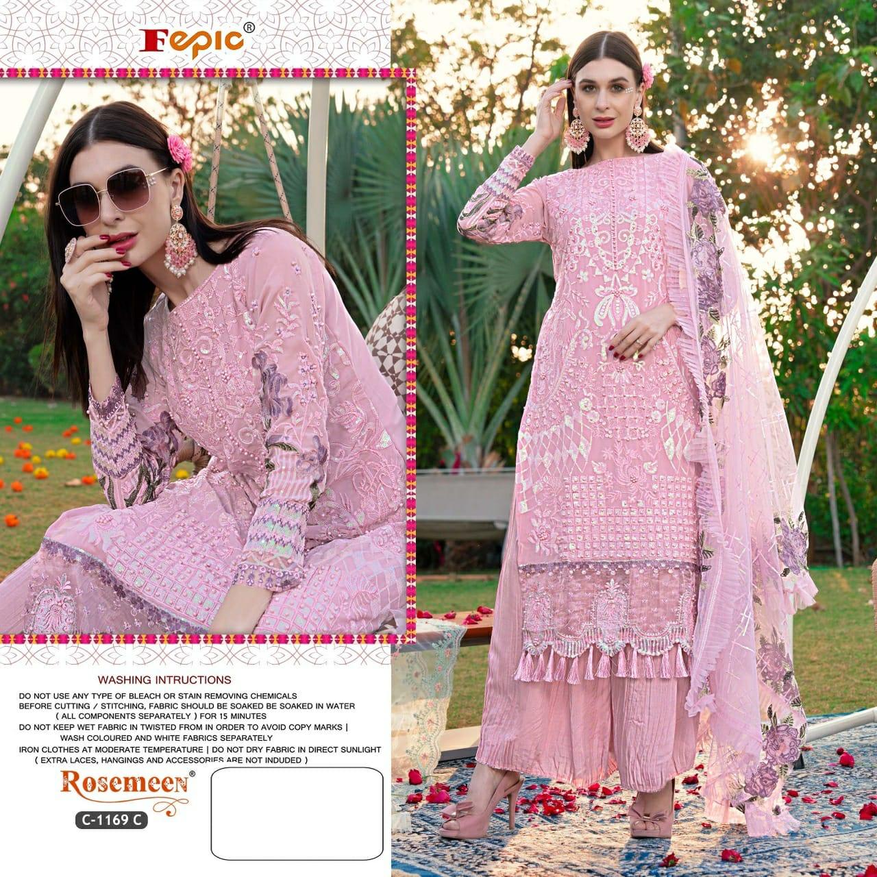 FEPIC ROSEMEEN D.NO C-1169 DESIGNER SUIT Anant Tex Exports Private Limited