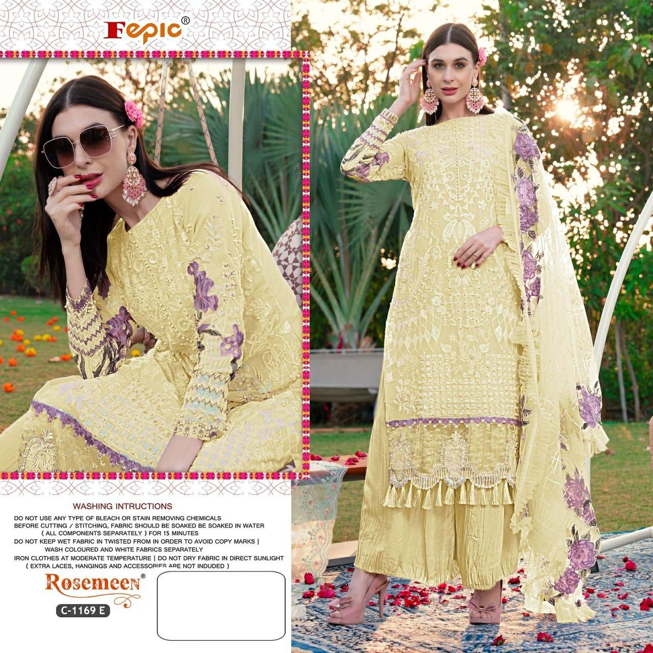 FEPIC ROSEMEEN D.NO C-1169 DESIGNER SUIT Anant Tex Exports Private Limited