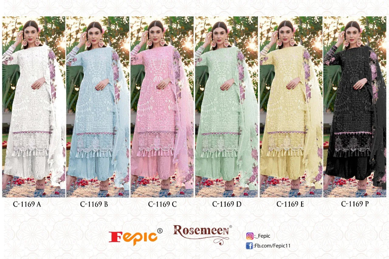 FEPIC ROSEMEEN D.NO C-1169 DESIGNER SUIT Anant Tex Exports Private Limited