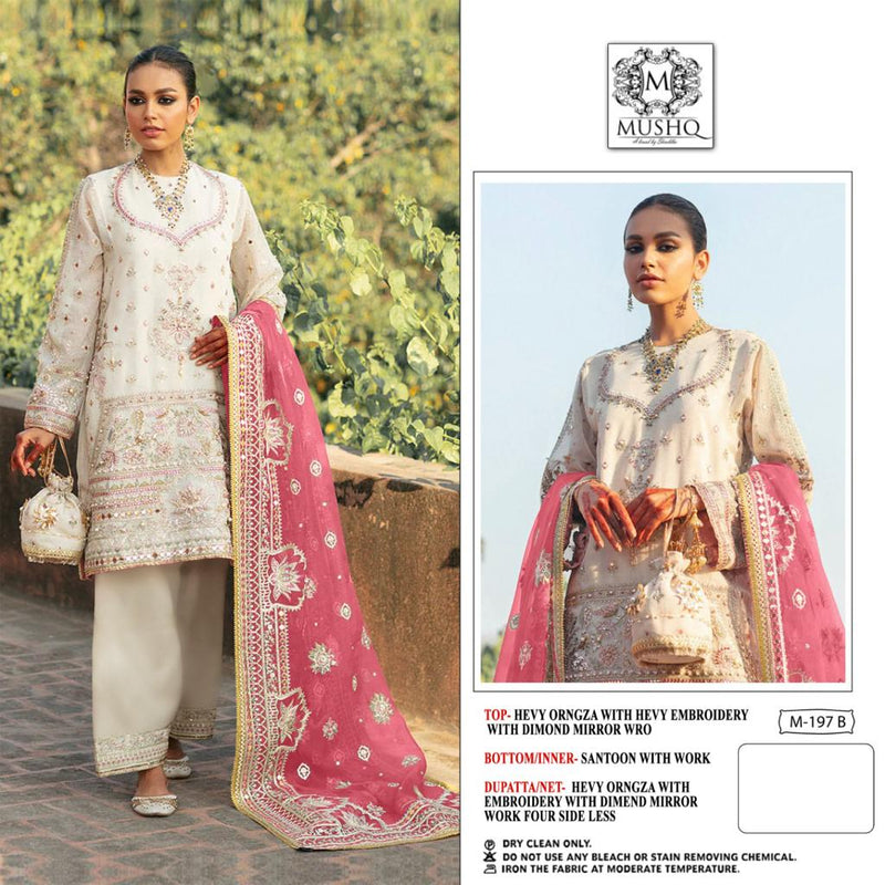 MUSHQ D.NO-M-197-AB DESIGNER SUIT Anant Tex Exports Private Limited