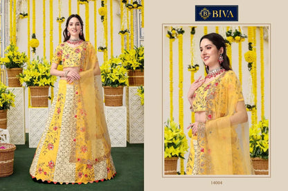 BIVA-MONALISAA VOL-4 14001 To 14004 SERIES LEHENGA Anant Tex Exports Private Limited