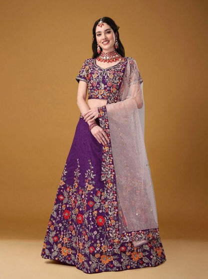 BIVA-MONALISAA VOL-1 11001 TO 11007 SERIES LEHENGA Anant Tex Exports Private Limited