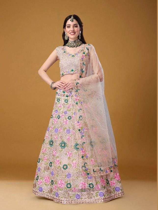 BIVA-MONALISAA VOL-1 11001 TO 11007 SERIES LEHENGA Anant Tex Exports Private Limited