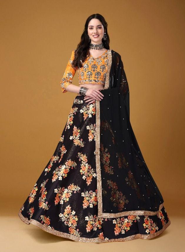 BIVA-MONALISAA VOL-1 11001 TO 11007 SERIES LEHENGA Anant Tex Exports Private Limited