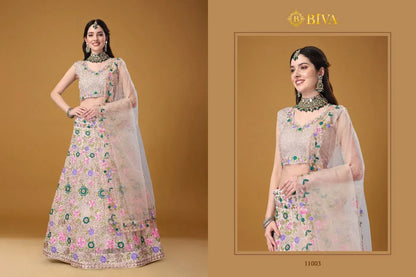 BIVA-MONALISAA VOL-1 11001 TO 11007 SERIES LEHENGA Anant Tex Exports Private Limited
