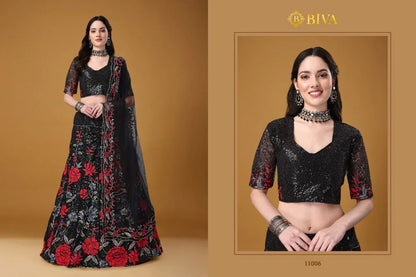 BIVA-MONALISAA VOL-1 11001 TO 11007 SERIES LEHENGA Anant Tex Exports Private Limited