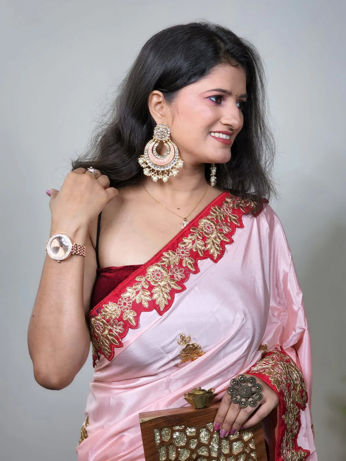 PARTY WEAR EMBROIDERED SAREE Anant Tex Exports Private Limited