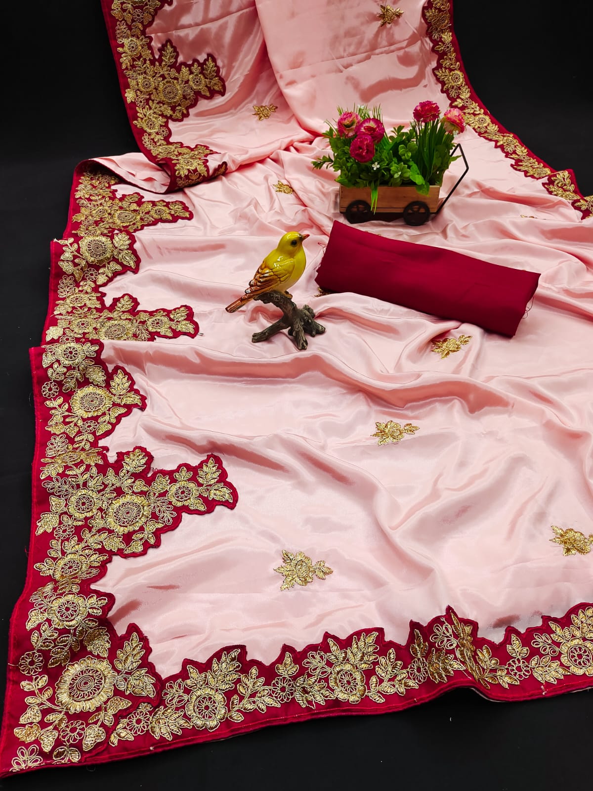 PARTY WEAR EMBROIDERED SAREE Anant Tex Exports Private Limited