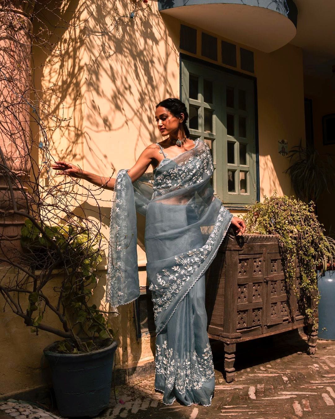 Shobhita Heavy Organza Silk Saree Anant Tex Exports Private Limited