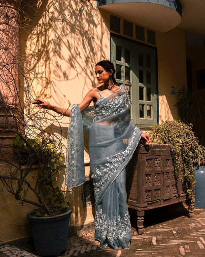 Shobhita Heavy Organza Silk Saree Anant Tex Exports Private Limited