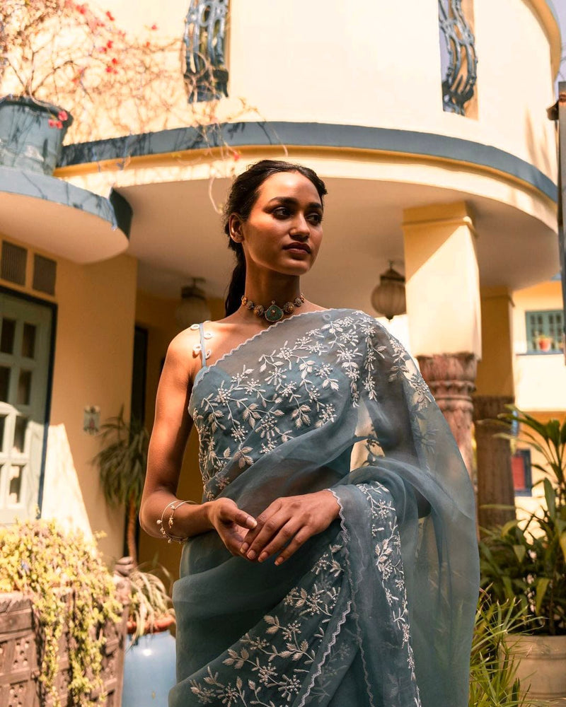 Shobhita Heavy Organza Silk Saree Anant Tex Exports Private Limited