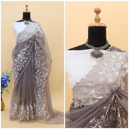 Shobhita Heavy Organza Silk Saree Anant Tex Exports Private Limited