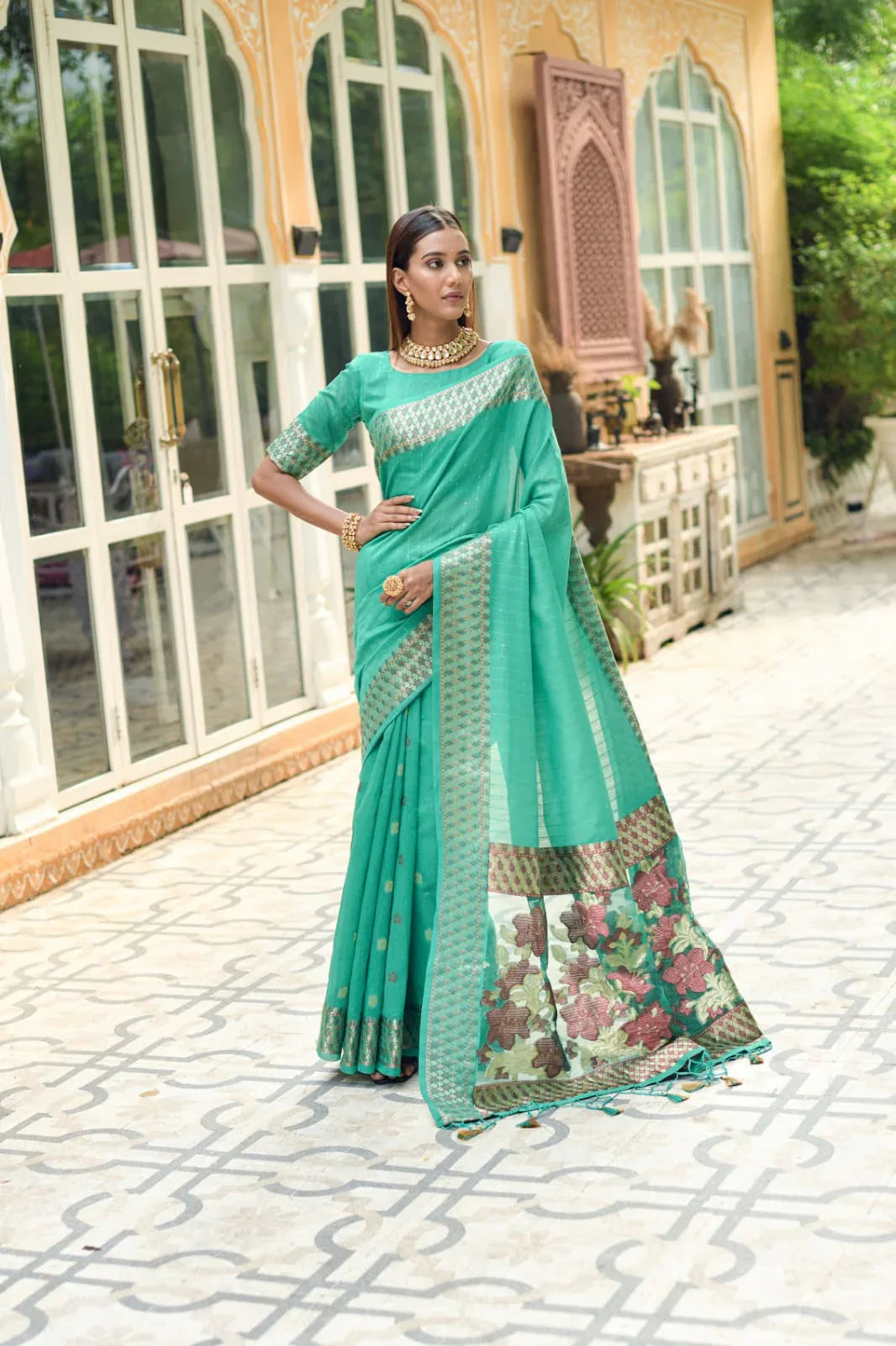 Premium Linen Silk Saree Anant Tex Exports Private Limited