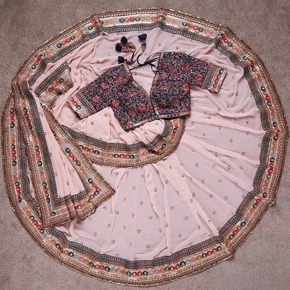 PARTY WEAR EMBROIDERED SEQUINS SAREE Anant Tex Exports Private Limited