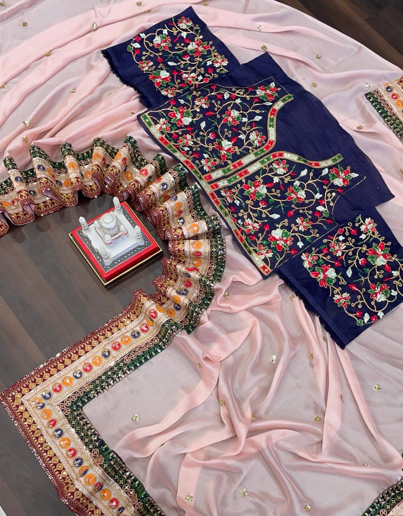 PARTY WEAR EMBROIDERED SEQUINS SAREE Anant Tex Exports Private Limited