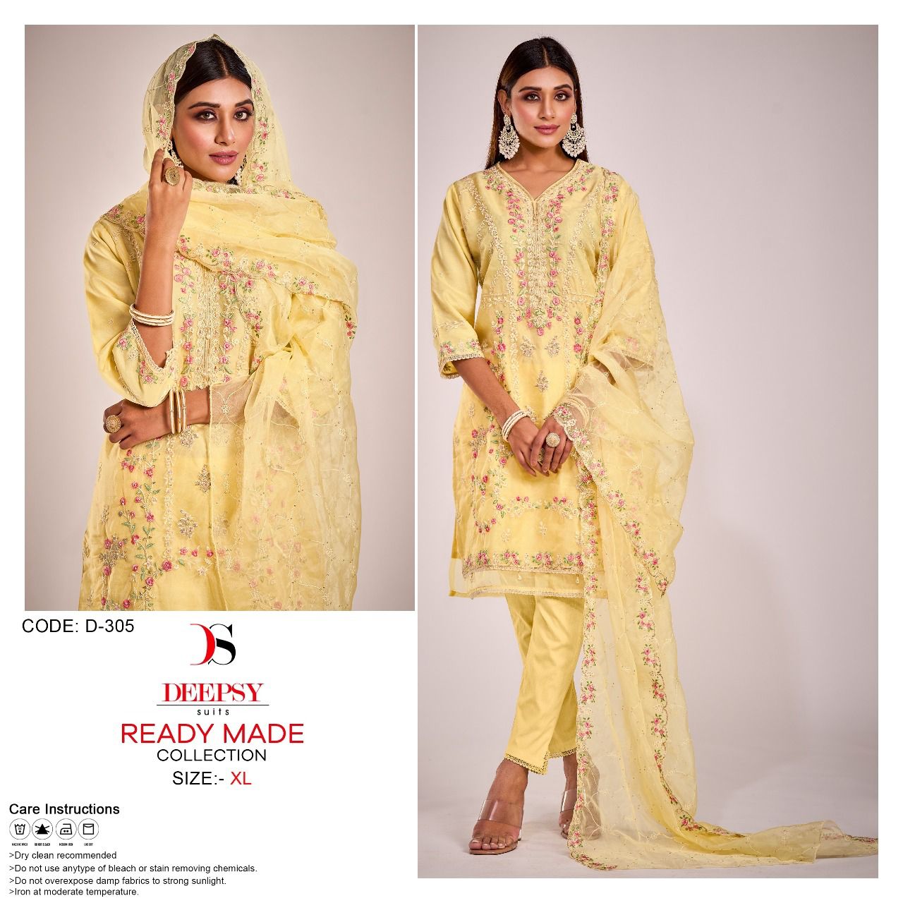 DEEPSY PURE ORGANZA DESIGNER SUIT D.NO-D-305 Anant Tex Exports Private Limited