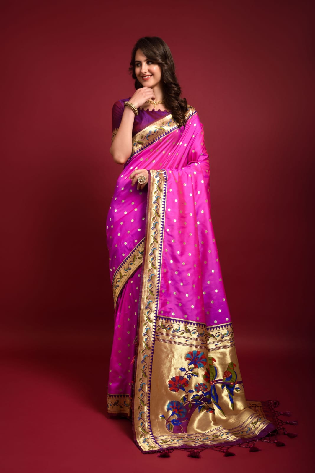 PARTY WEAR PURE PAITHANI SAREE Anant Tex Exports Private Limited