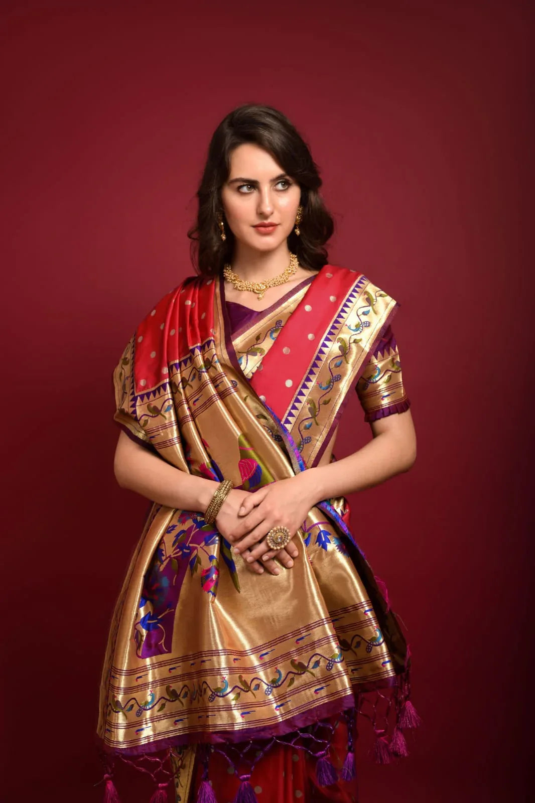 PARTY WEAR PURE PAITHANI SAREE Anant Tex Exports Private Limited