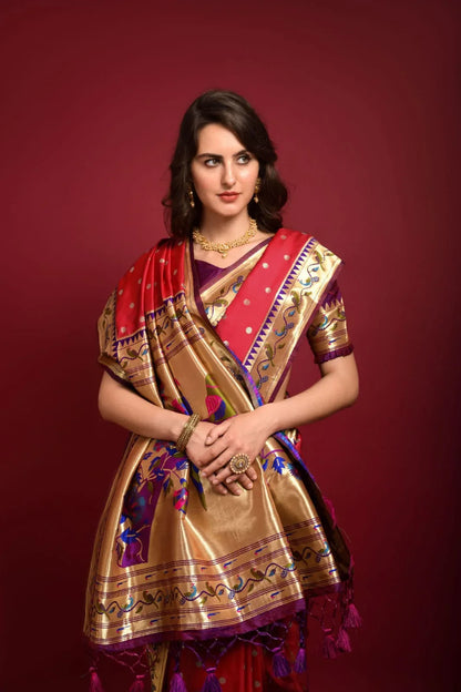 PARTY WEAR PURE PAITHANI SAREE Anant Tex Exports Private Limited