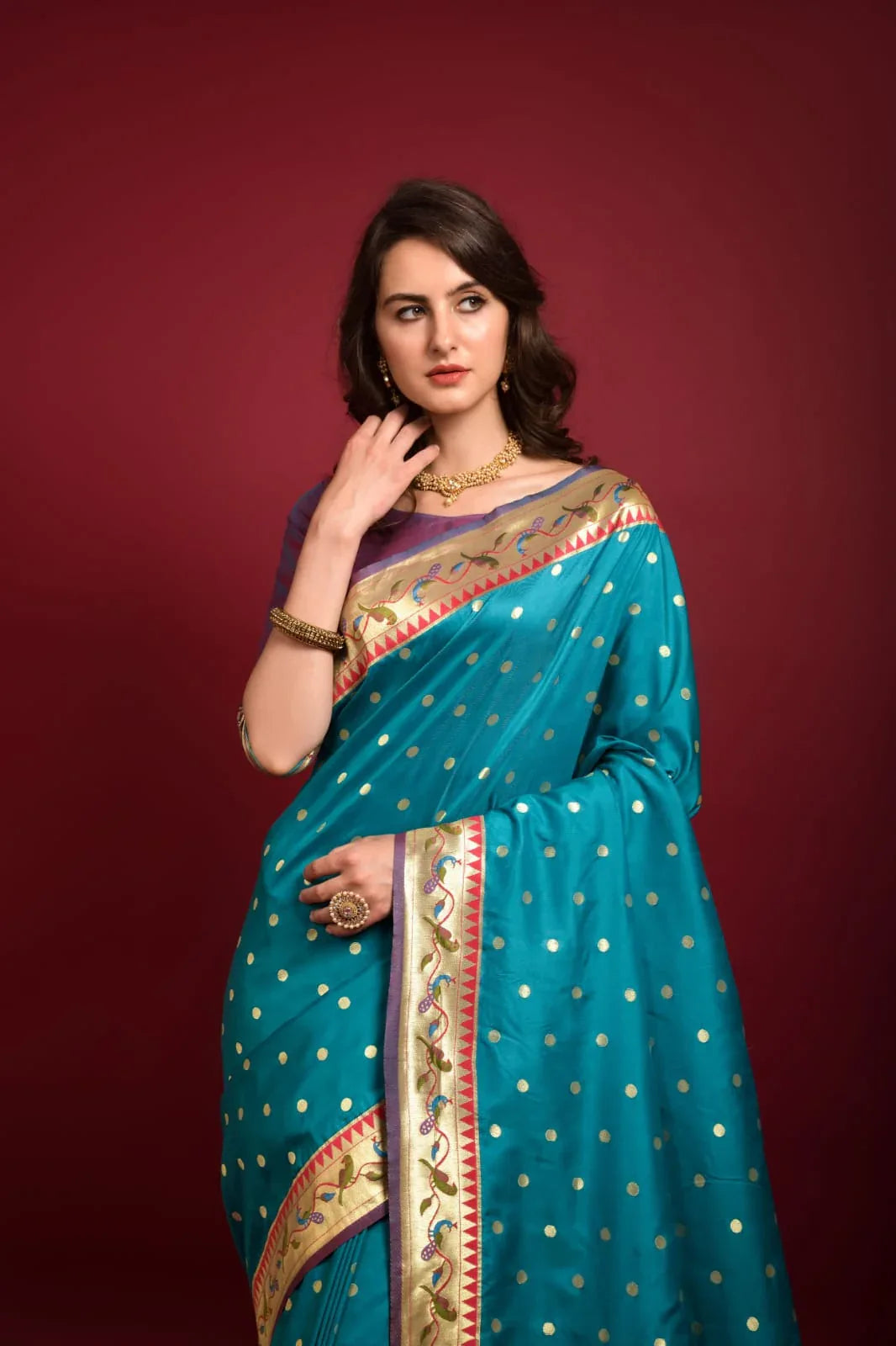 PARTY WEAR PURE PAITHANI SAREE Anant Tex Exports Private Limited