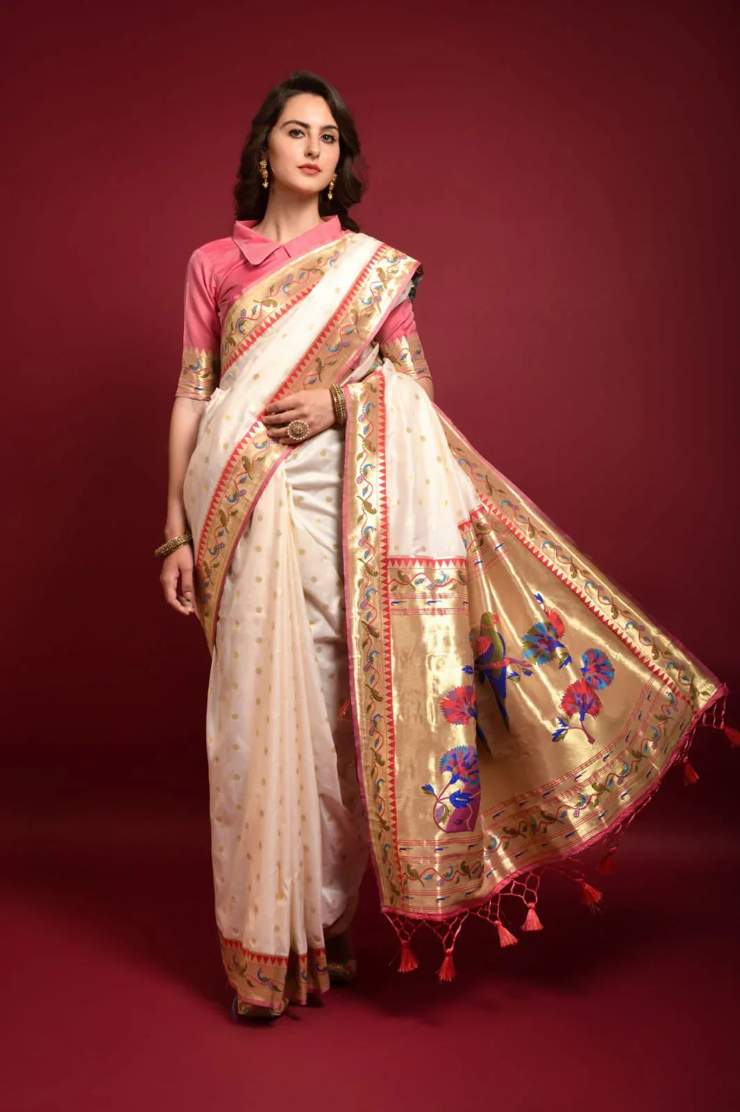 PARTY WEAR PURE PAITHANI SAREE Anant Tex Exports Private Limited