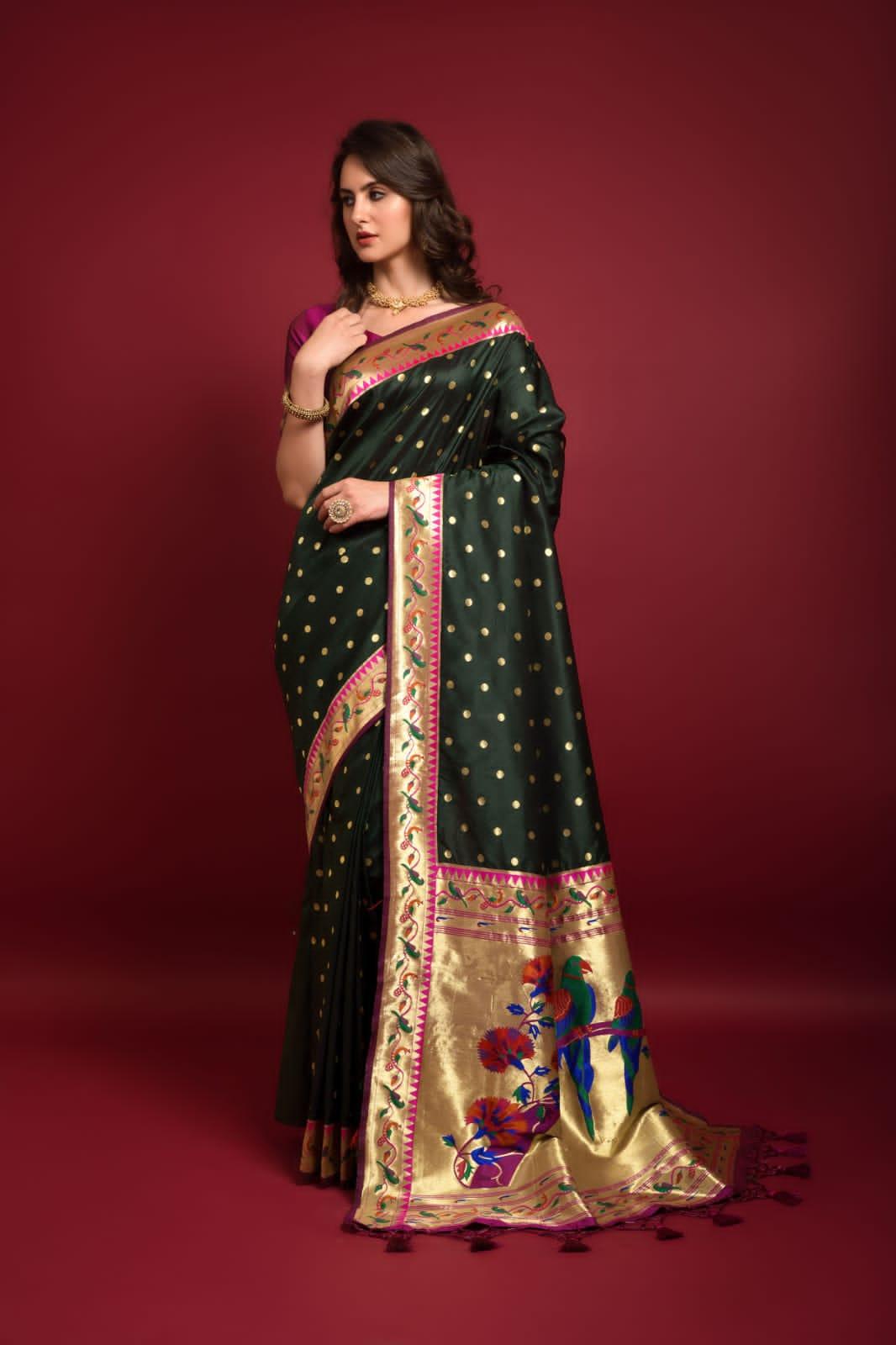 PARTY WEAR PURE PAITHANI SAREE Anant Tex Exports Private Limited
