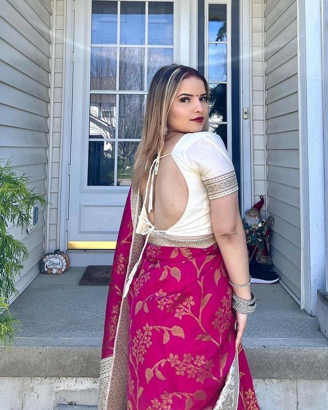 Lichi Silk Banarasi Saree Anant Tex Exports Private Limited