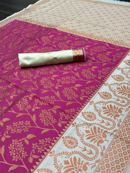 Lichi Silk Banarasi Saree Anant Tex Exports Private Limited