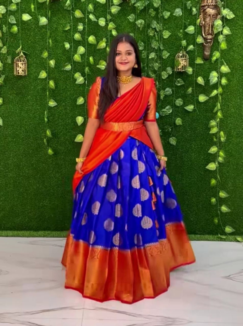 Kanjivaram Silk Zari Lehenga Anant Tex Exports Private Limited