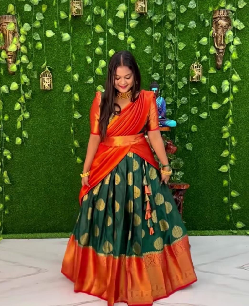 Kanjivaram Silk Zari Lehenga Anant Tex Exports Private Limited