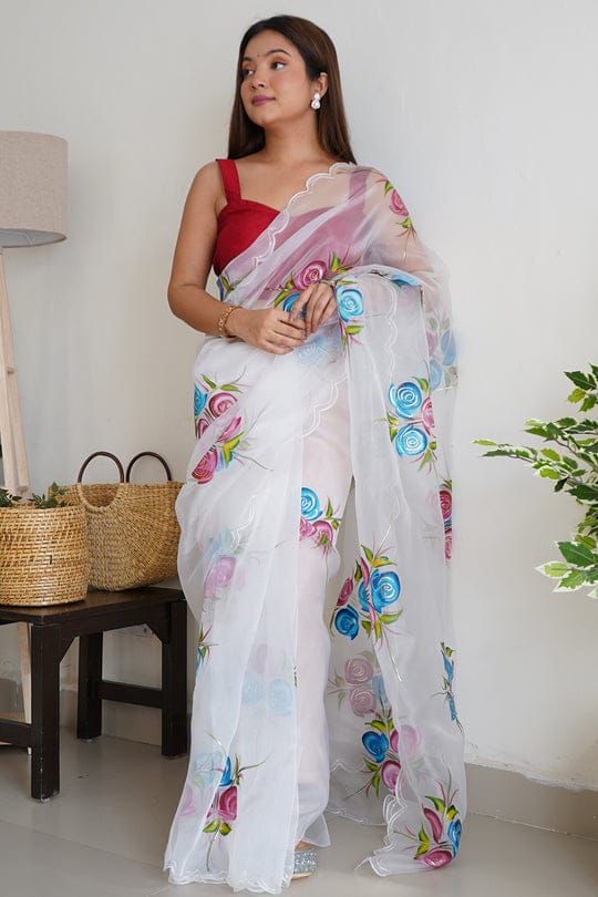 Heavy Organza With Digital Print Saree Anant Tex Exports Private Limited