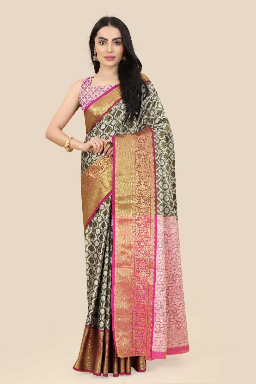 Kanchipuram Handloom Tissue Weaving Silk Saree Anant Tex Exports Private Limited
