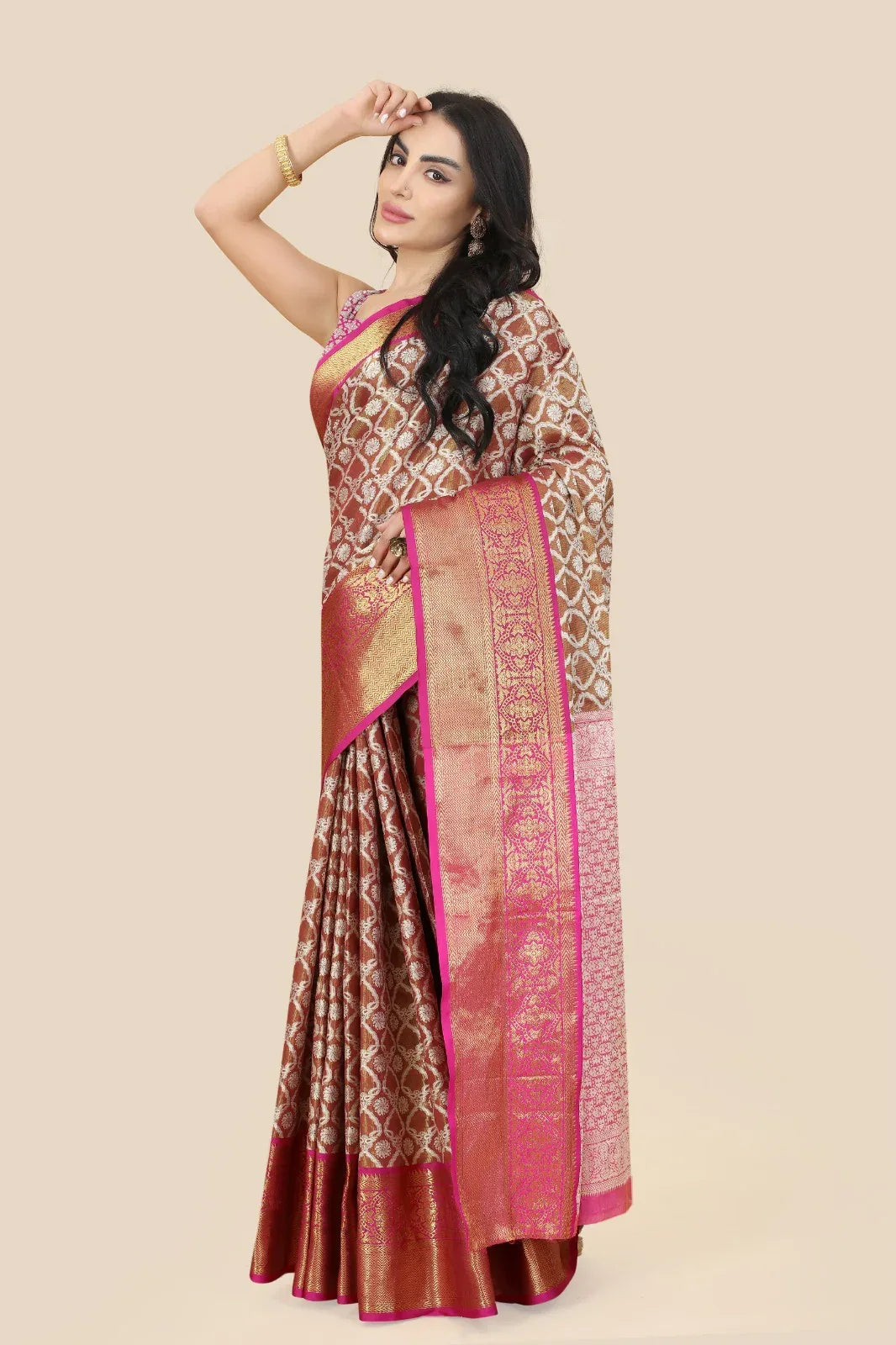 Kanchipuram Handloom Tissue Weaving Silk Saree Anant Tex Exports Private Limited