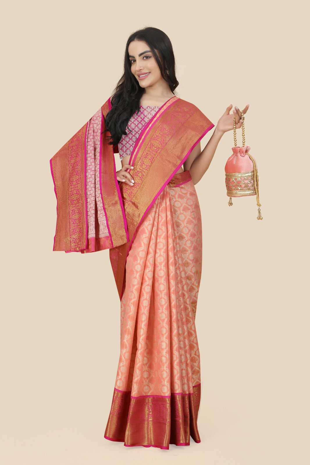 Kanchipuram Handloom Tissue Weaving Silk Saree Anant Tex Exports Private Limited