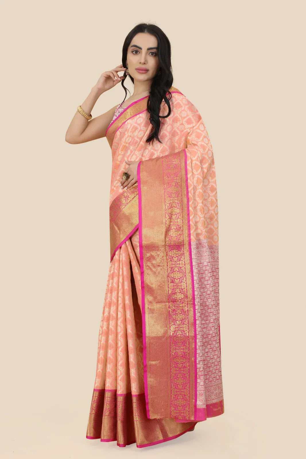 Kanchipuram Handloom Tissue Weaving Silk Saree Anant Tex Exports Private Limited
