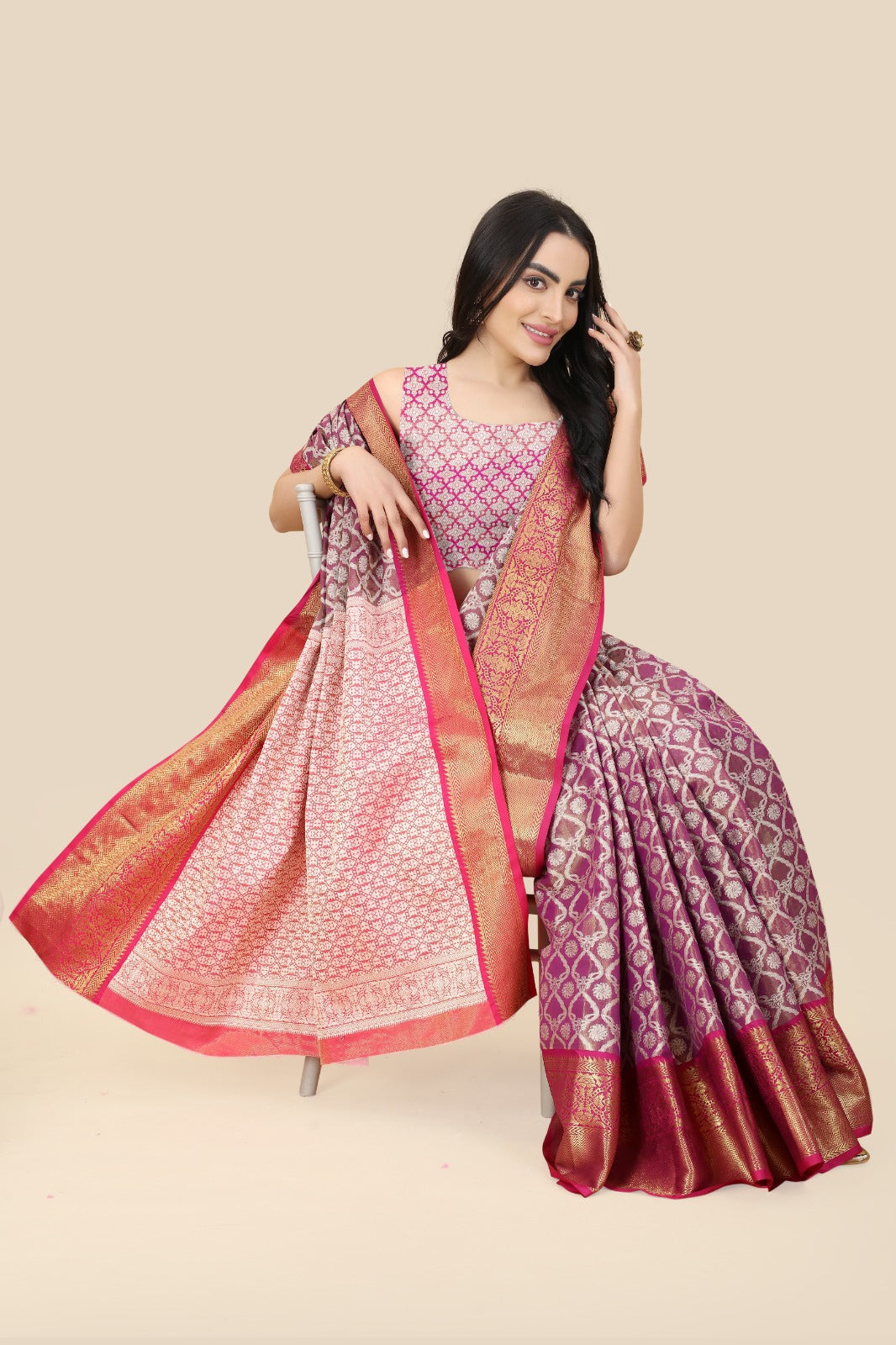 Kanchipuram Handloom Tissue Weaving Silk Saree Anant Tex Exports Private Limited