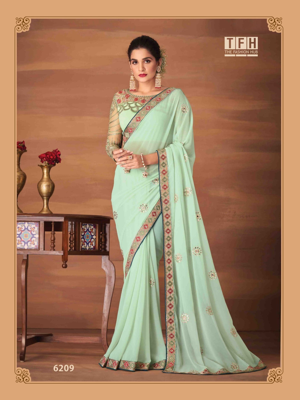 TFH 6200 SERIES GEORGETTE SAREE Anant Tex Exports Private Limited