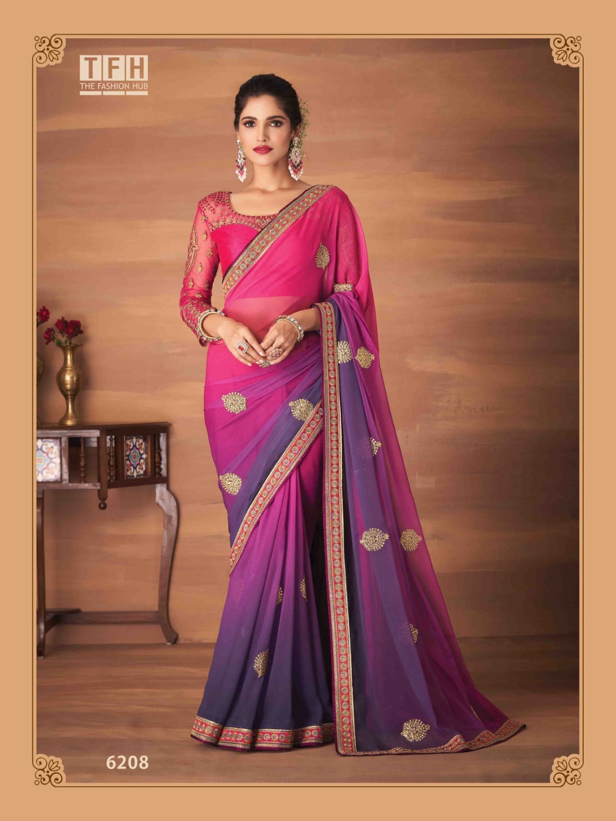 TFH 6200 SERIES GEORGETTE SAREE Anant Tex Exports Private Limited