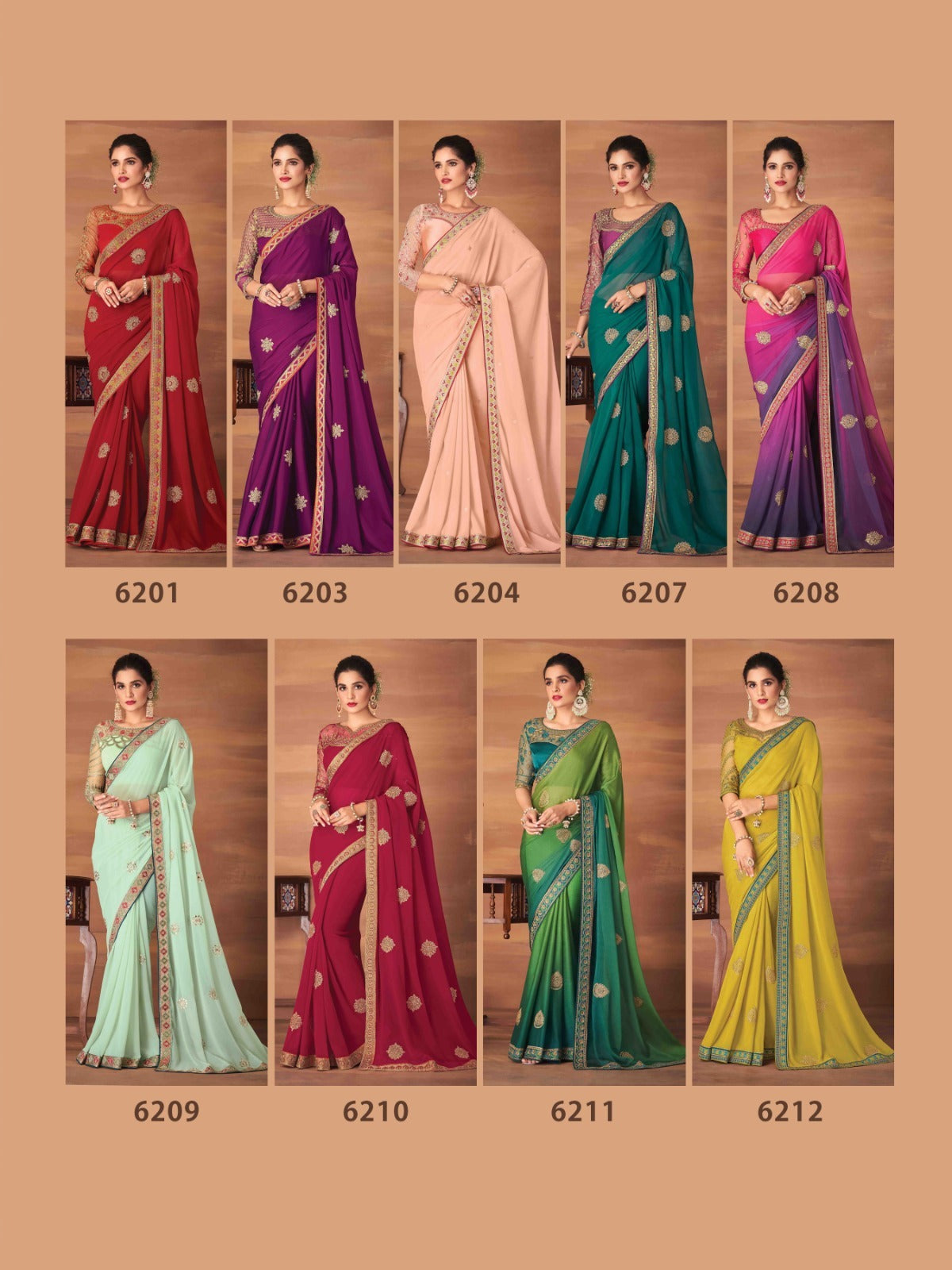 TFH 6200 SERIES GEORGETTE SAREE Anant Tex Exports Private Limited