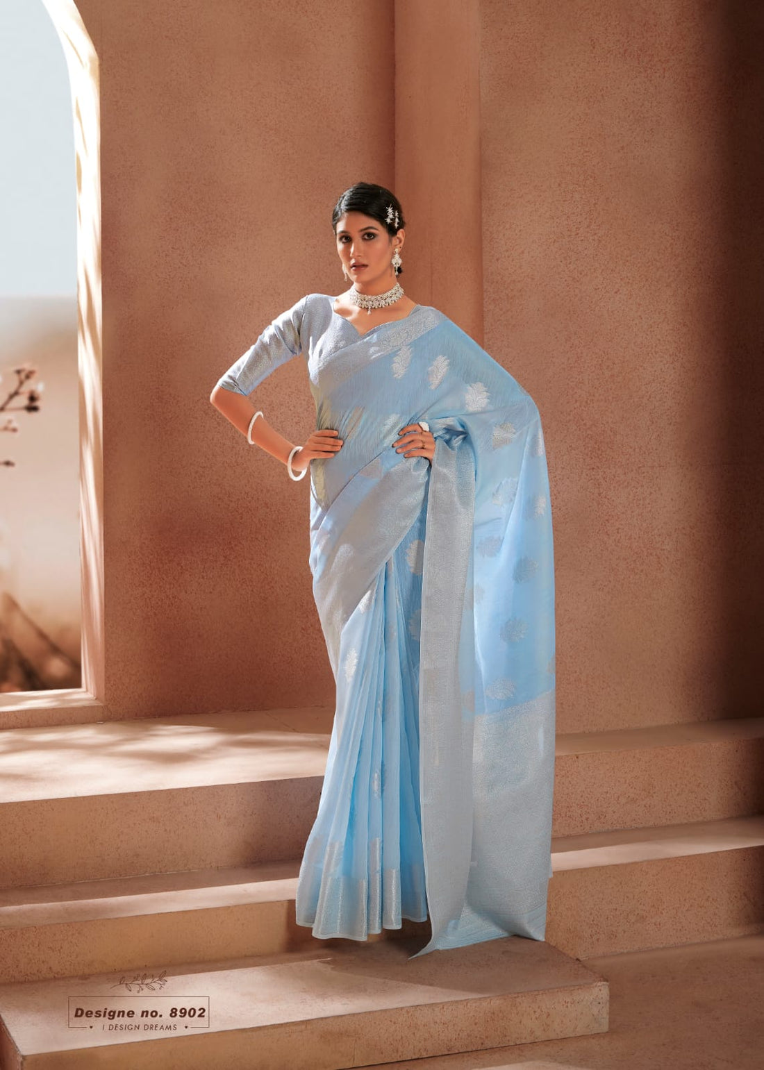 Wonderful Pastel Color-Range Avaloki Silk Saree Anant Tex Exports Private Limited