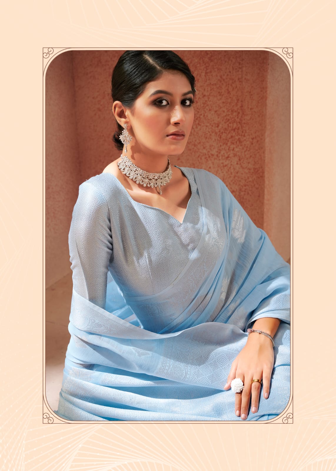 Wonderful Pastel Color-Range Avaloki Silk Saree Anant Tex Exports Private Limited