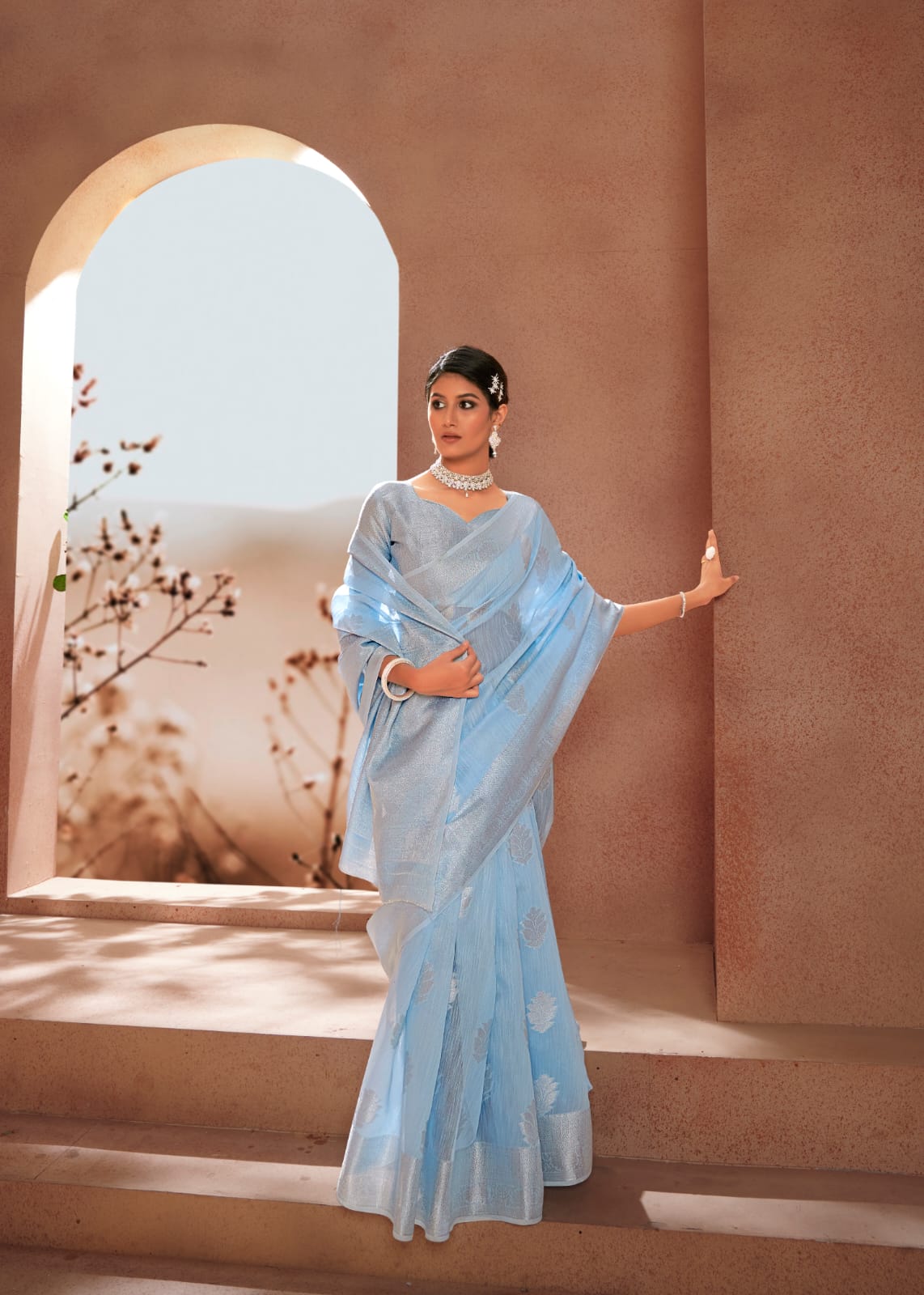 Wonderful Pastel Color-Range Avaloki Silk Saree Anant Tex Exports Private Limited